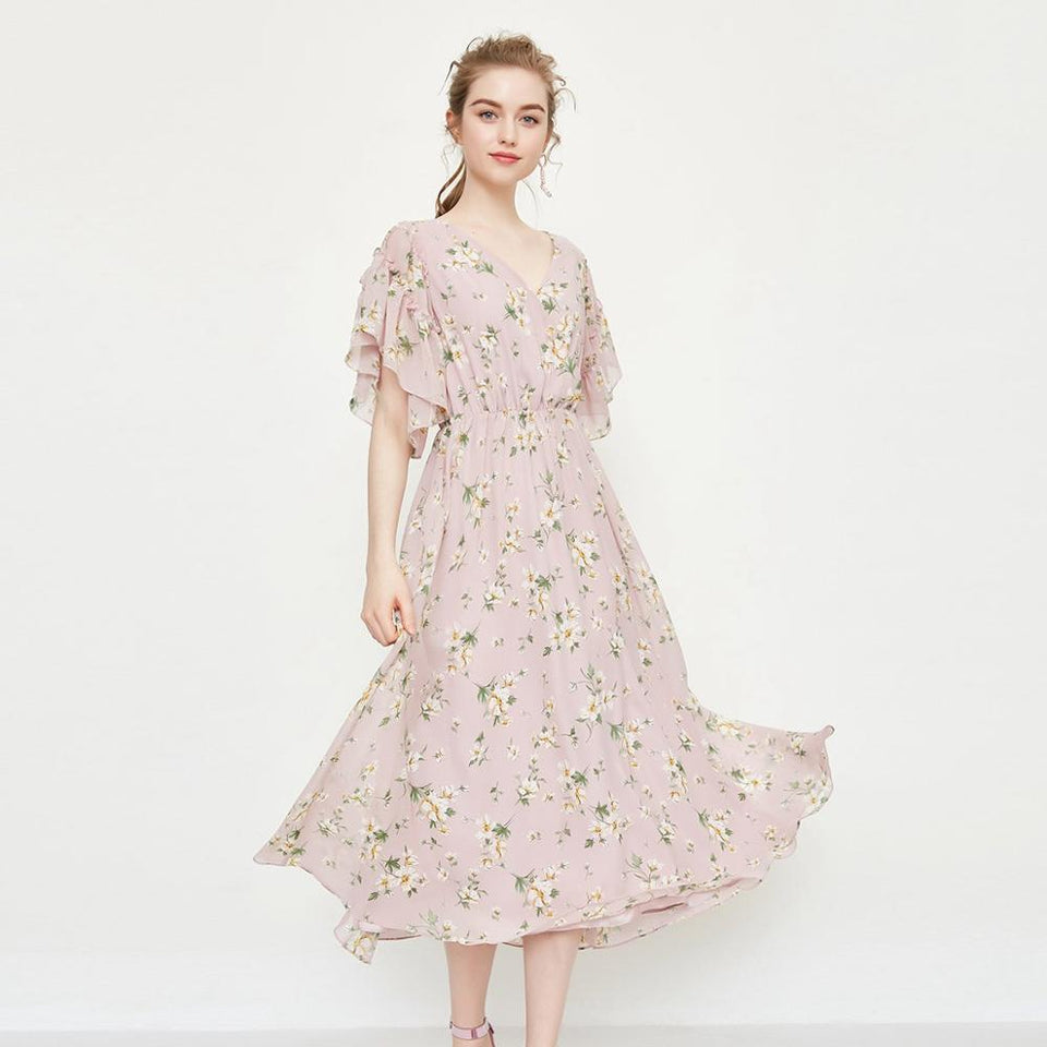 summer lotus leaf flare sleeve pattern