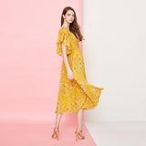 summer lotus leaf flare sleeve pattern