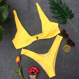 Swimsuit Push Up Bikini White Bathing