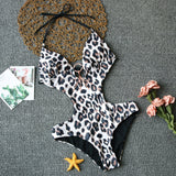 Deep V Monokini Bodysuit Backless Bathing
