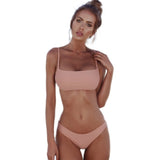 Sexy Bikini Set Women Swimsuit Solid Bikini