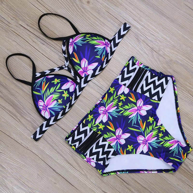 Bikinis High Waist Swimsuit Women