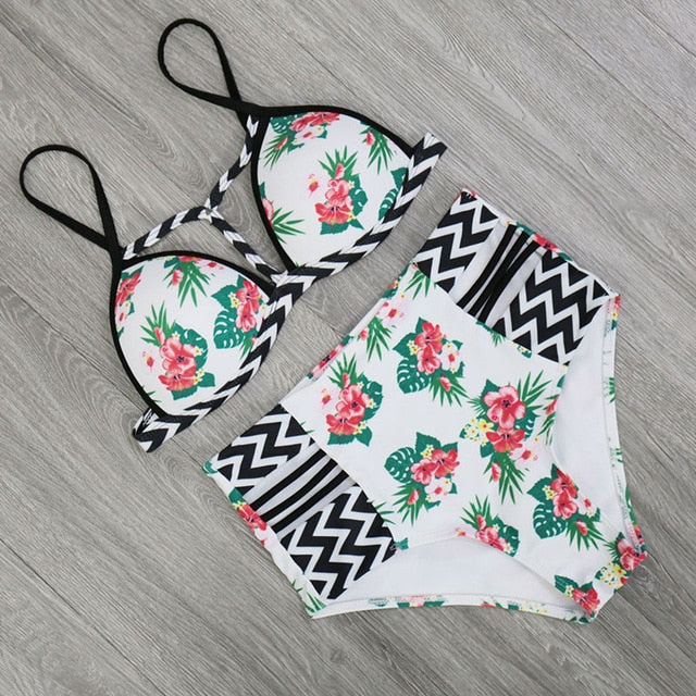 Bikinis High Waist Swimsuit Women