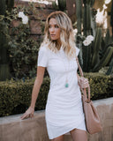 Solid Bodycon Slim Party Dress Casual Bodycon Beach Dress