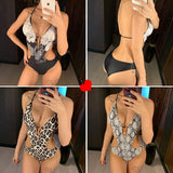Deep V Monokini Bodysuit Backless Bathing