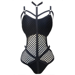 One Piece Swimsuit Female Bather